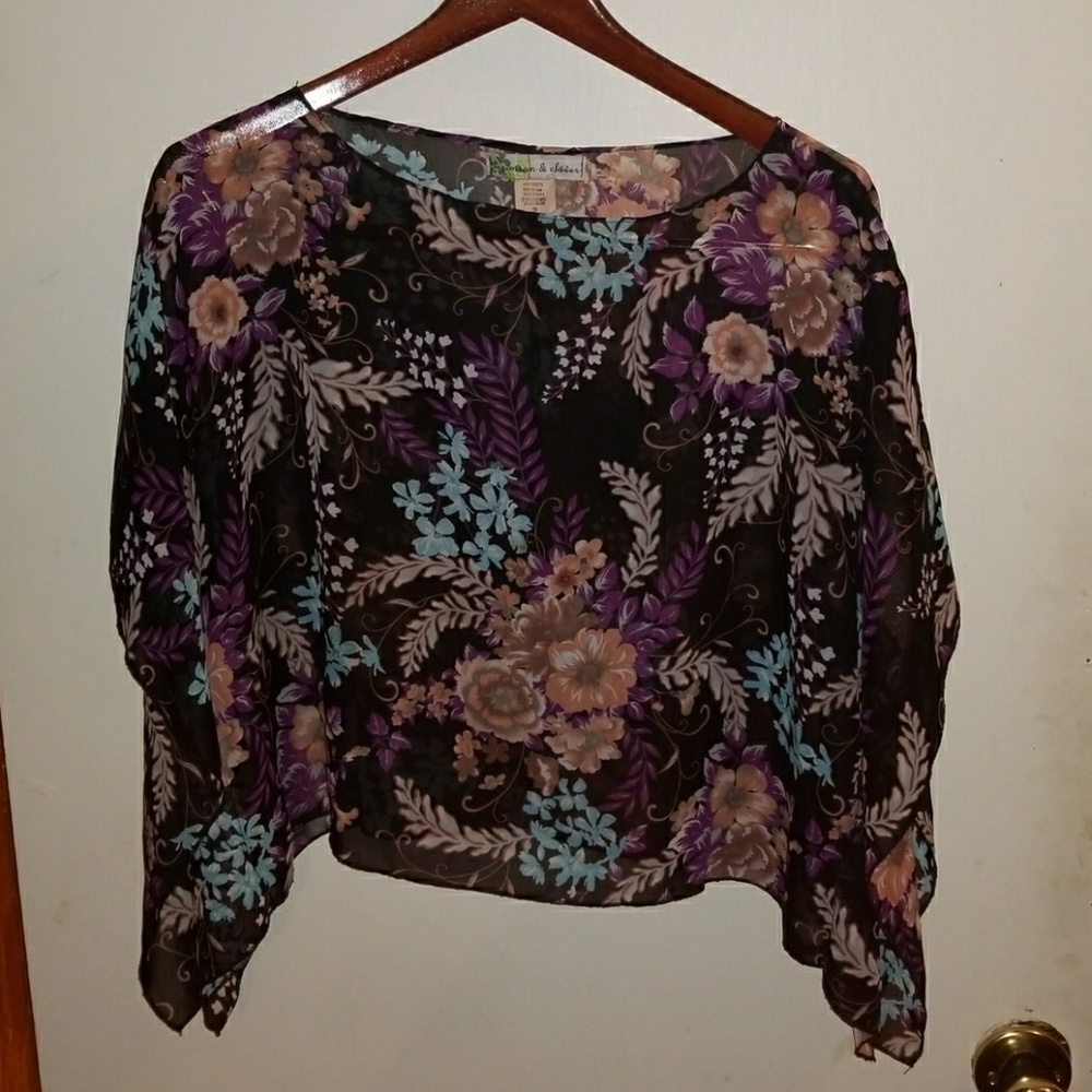 Crimson&Clover Crop Blouse